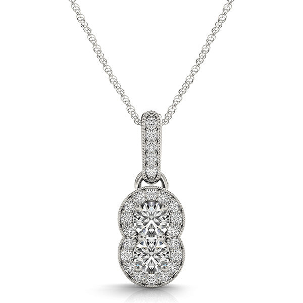 Diamond Multi-Stone Round Pendant