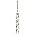 Multi-Diamond Cross Pendant Necklace