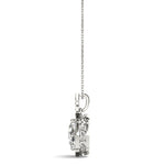 Diamond Round Halo Pendant