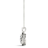 Diamond Round Halo Pendant