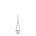 74 Diamond Round Halo Pendant