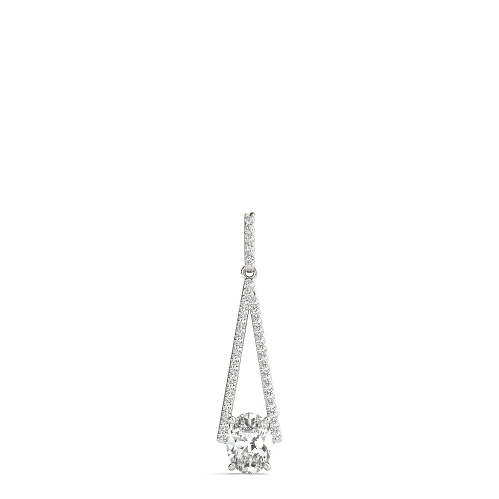 74 Diamond Round Halo Pendant