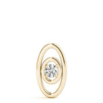 14K Yellow Gold 1/10 ct Diamond Solitaire Pendant