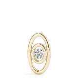 14K Yellow Gold 1/10 ct Diamond Solitaire Pendant