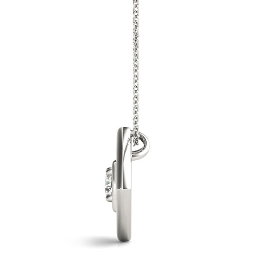 0.35 CT Round Diamond Solitaire Pendant