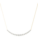 14K Yellow Gold Round Diamond Fashion Pendant
