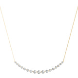14K Yellow Gold Round Diamond Fashion Pendant