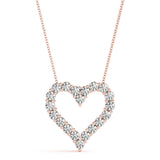 14K Rose Gold Diamond Fashion Pendant
