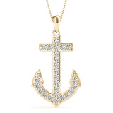 14K Yellow Gold Diamond Fashion Pendant