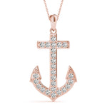 Rose Gold 1/8 CT Diamond Fashion Pendant