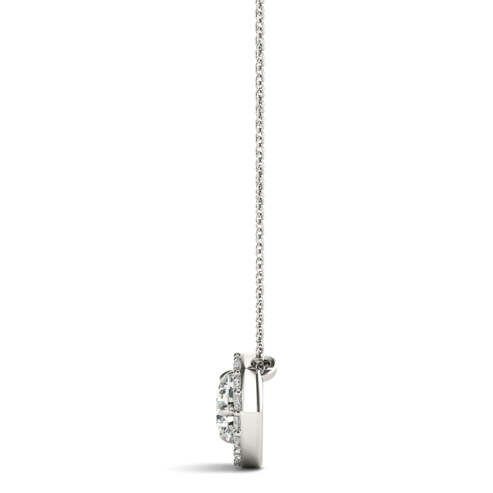 Multi-Diamond Round Solitaire Pendant