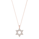 14K Rose Gold Diamond Fashion Pendant