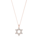 14K Rose Gold Diamond Fashion Pendant