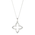 Multi-Diamond Round Geometric Pendant