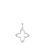 Multi-Diamond Round Geometric Pendant