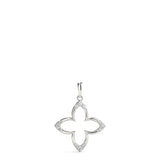 Multi-Diamond Round Geometric Pendant