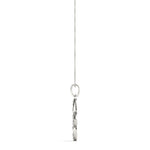 Multi-Diamond Round Geometric Pendant