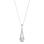 Round Diamond Halo Pendant