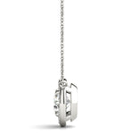 Round Diamond Halo Pendant