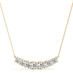 14K Yellow Gold Round Diamond Fashion Pendant