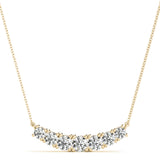 14K Yellow Gold Round Diamond Fashion Pendant