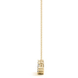 14K Yellow Gold Round Diamond Fashion Pendant