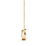 14K Yellow Gold 1ct Diamond Solitaire Pendant