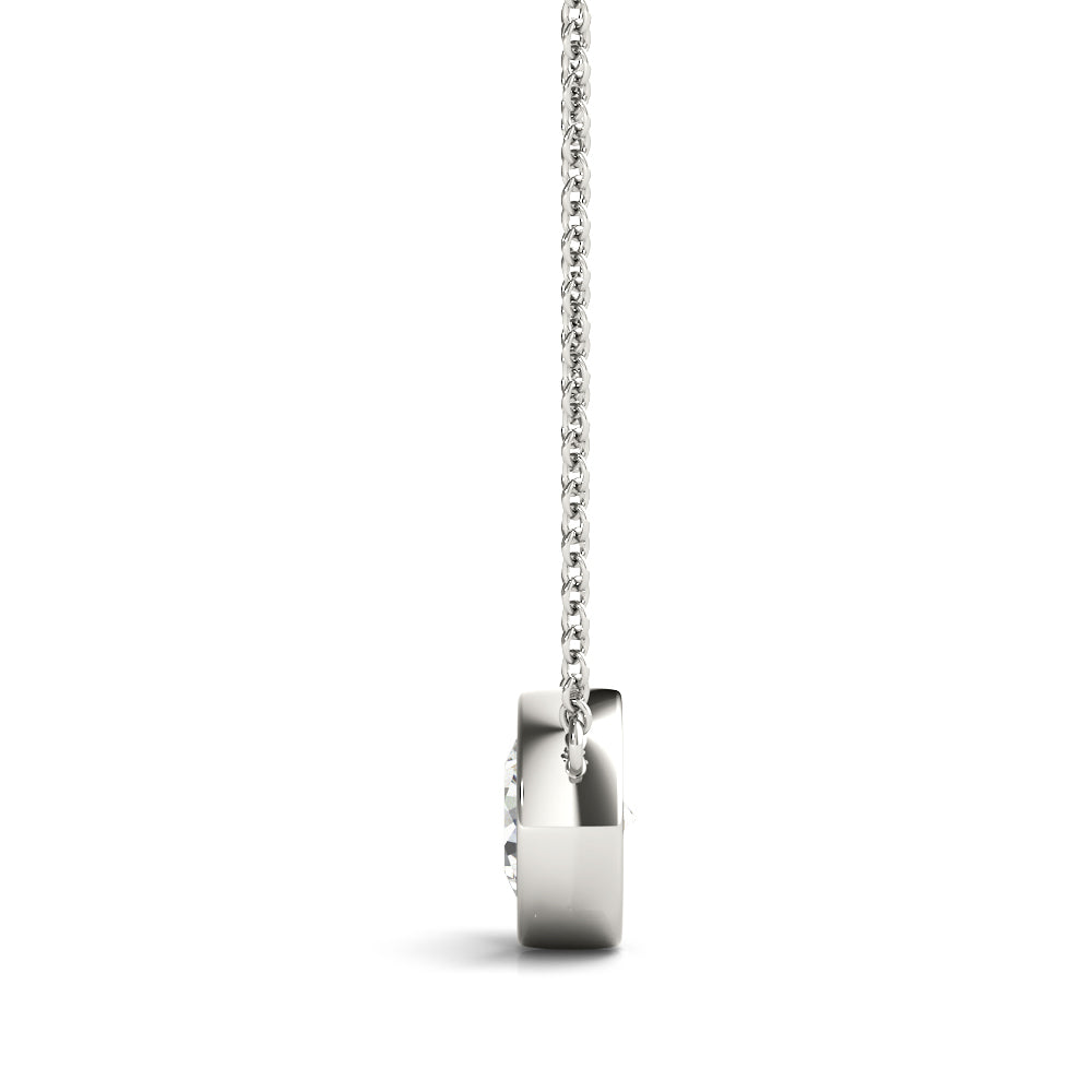 1.0 CT Round Diamond Solitaire Pendant