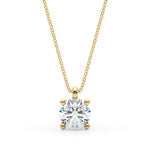 18K Yellow Gold 1ct Round Diamond Ring