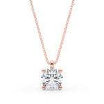 14K Rose Gold 1ct Round Diamond Ring