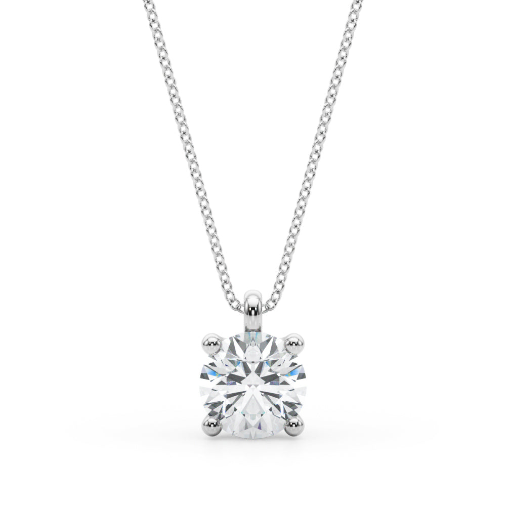1.0 CT Round Diamond Engagement Ring