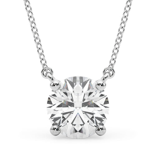 1.0 CT Round Diamond Solitaire Pendant