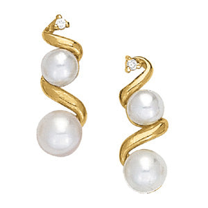 0.05 CTW Round Diamond Stud Earrings