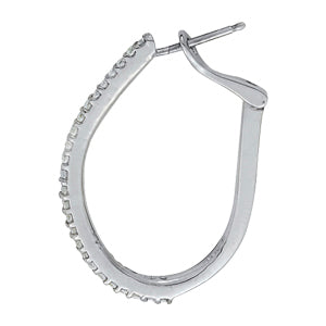 Round Diamond Hoop Earrings