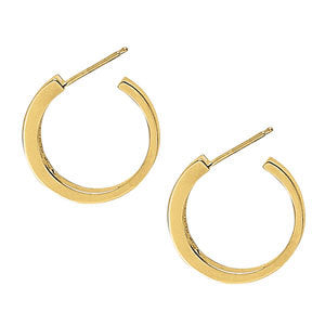 Round Diamond Hoop Earrings