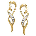 Round Diamond 14K Gold Stud Earrings