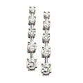 Round Diamond Journey Stud Earrings