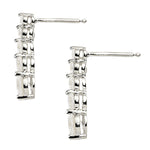 Round Diamond Journey Earring Set
