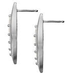 Round Diamond Journey Stud Earrings