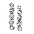 Round Diamond Journey Earring Set