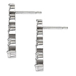 Round Diamond Journey Earring Set