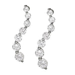 Diamond Journey Round Stud Earrings
