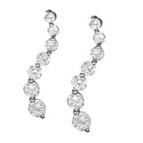 Diamond Journey Round Stud Earrings