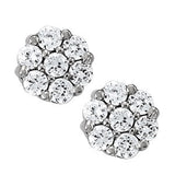 Multi-Stone Round Diamond Fashion Earrings