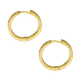 Round Diamond Hoop Earrings
