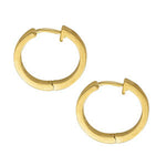 Round Diamond 10-Stone Hoop Earrings