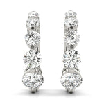 Round Diamond Journey Earring Set