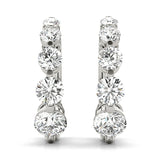 Round Diamond Journey Earring Set