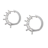Round Diamond Journey Earring Set