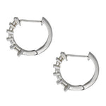 Round Diamond Hoop Earrings